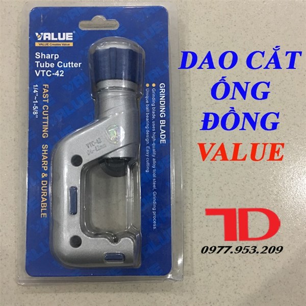 DAO CẮT ỐNG ĐỒNG VALUE VTC-42