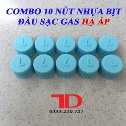 Nút nhựa bịt đầu sạc gas hạ áp L màu xanh (20 Cái/túi)