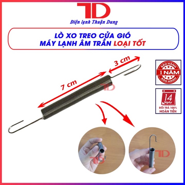 Lò xo treo cửa gió điều hòa loại tốt, Lx treo cửa gió, mặt gió, louver... điều hòa máy lạnh âm trần Tốt