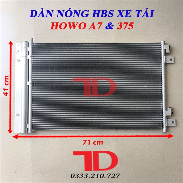 TKL - Dàn nóng HBS-P08594 Howo A7/ Howo 375 đời 2015-2017