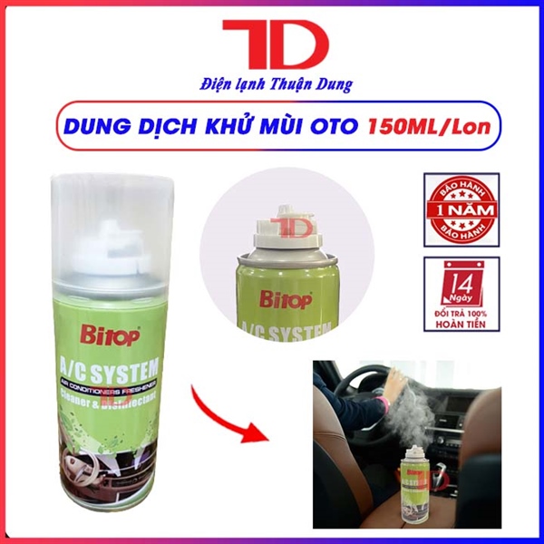 Dung dịch khử mùi oto Bitop 150ML/Lon (48 lon/thùng)
