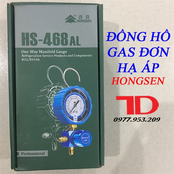ĐỒNG HỒ SẠC GAS ĐƠN HẠ ÁP HONGSEN HS-468AL loại xịn