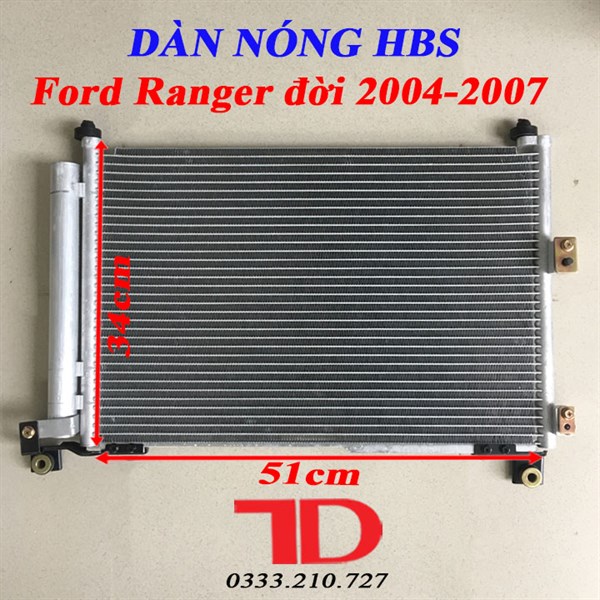 Dàn nóng HBS-P07302 Ford Ranger đời 2004-2007 / Ford Everest