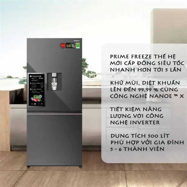 Tủ Lạnh Panasonic Inverter 500 Lít NR-BW530XMMV - Việt Nam (N.20T5)