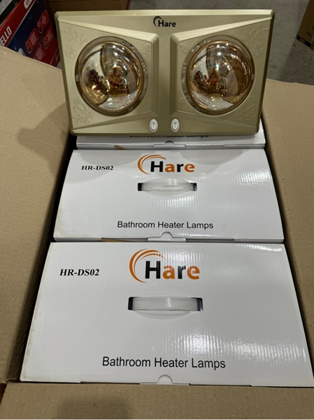 Đèn sưởi nhà tắm 2 bóng Hare
