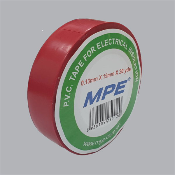 Băng keo điện màu đỏ MPE (BKR-20)