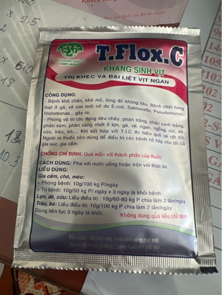 NTHAI-T.Flox.C 10g kháng sinh