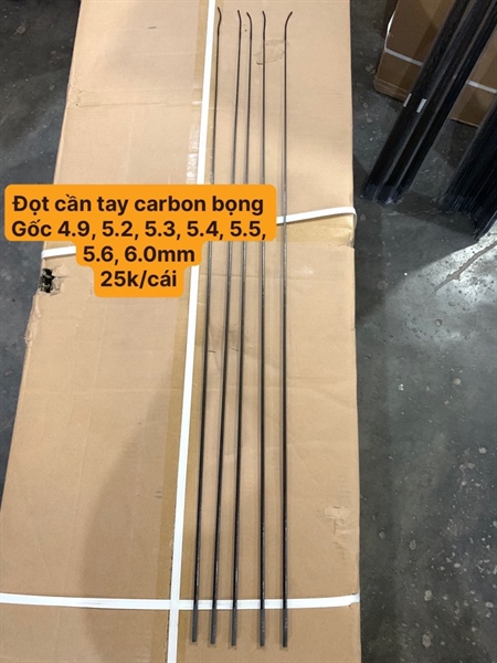 Lóng cần 4H carbon 85cm 4,9.5,1.5,2.5,3.5,4.5,5.5,6.5,8.6,0 mm