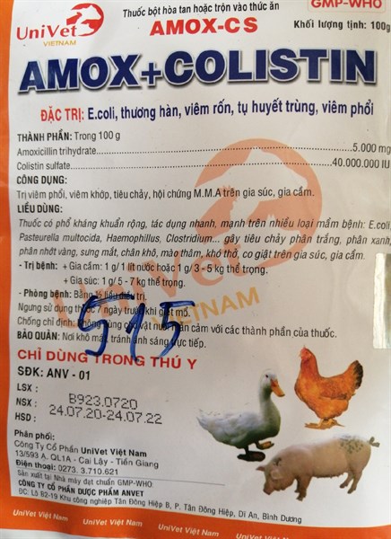 AMOX+COLISTIN 100g