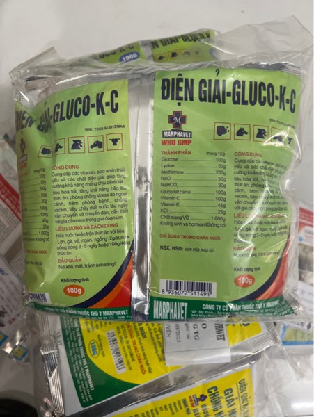 MAR- điện giải - Gluco-K-C 100g