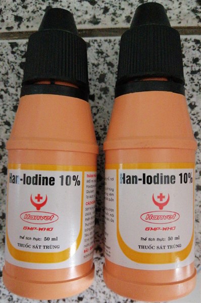 HV-IODINE 10% sát trùng vết thương 50ml
