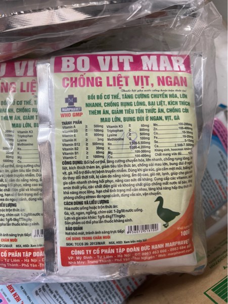MPV-CHỐNG BẠI LIỆT VỊT ,NGAN 100g