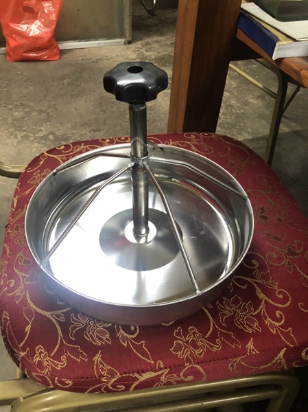 MÁNG TẬP ĂN INOX 5 CÁNH VẶN NHỰA