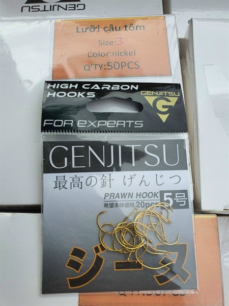 Lưỡi Câu Tôm vàng GENJITSU số 1,3,4,5,6