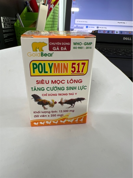 GV-POLYMIN 517 ( mọc lông, tăng cường sinh lực) hộp 50 viên