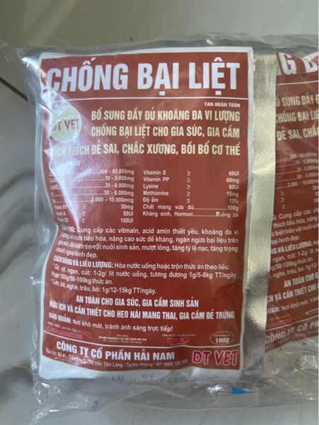 DT VET-Chống bại liệt 100g