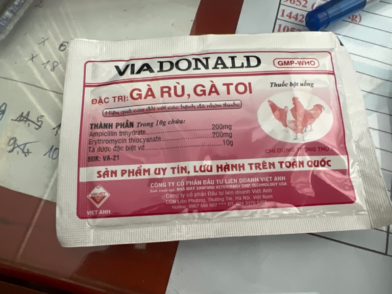 VA-viadonald 10g gà rù, gà toi