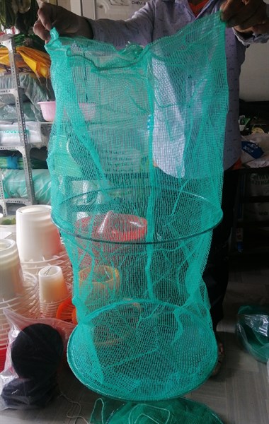 gọng cá 2 vành xanh nhí 18x35cm