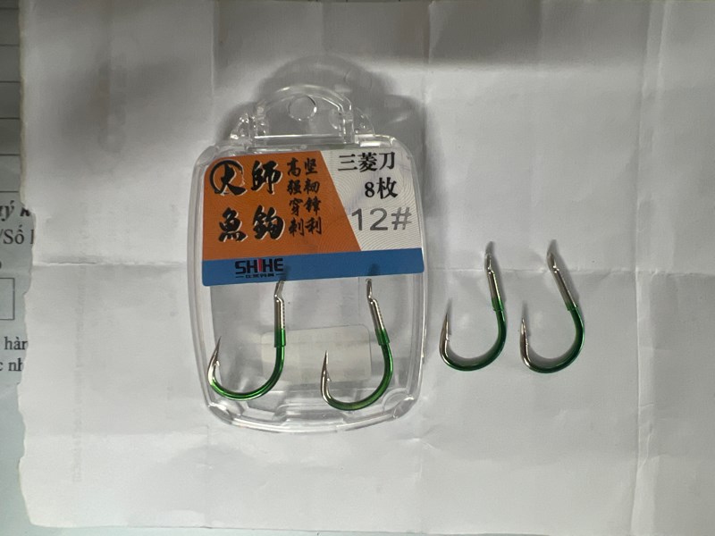 Lưỡi câu tầm xanh ( hộp 8 lưỡi)