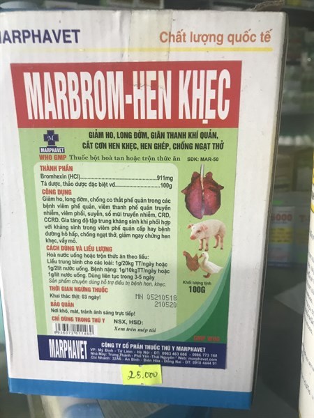 MAR-MARBROM HEN KHẸC 100g