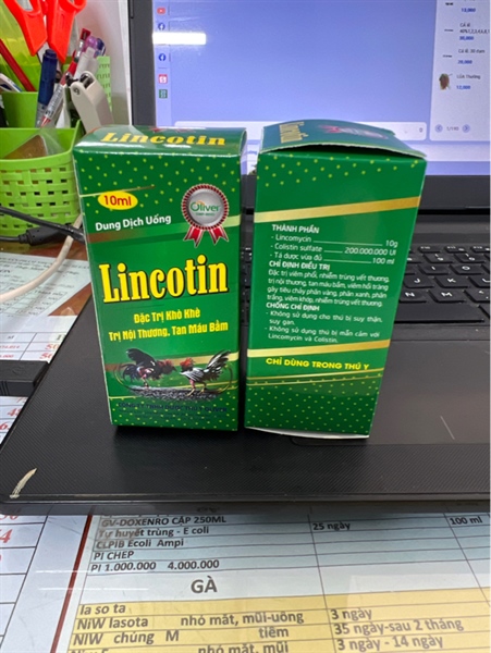 Oliver-Lincotin 10ml khò khè, nội thương, tan máu bầm