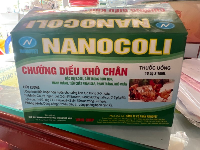 NANOCOLI chướng diều khô chân 10ml