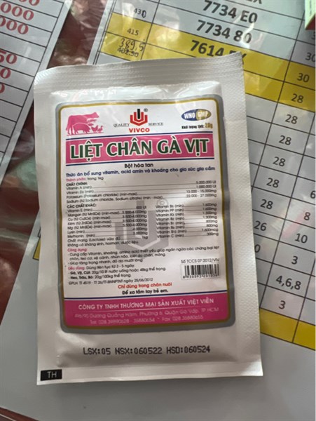 Liệt chân gà vịt 20g