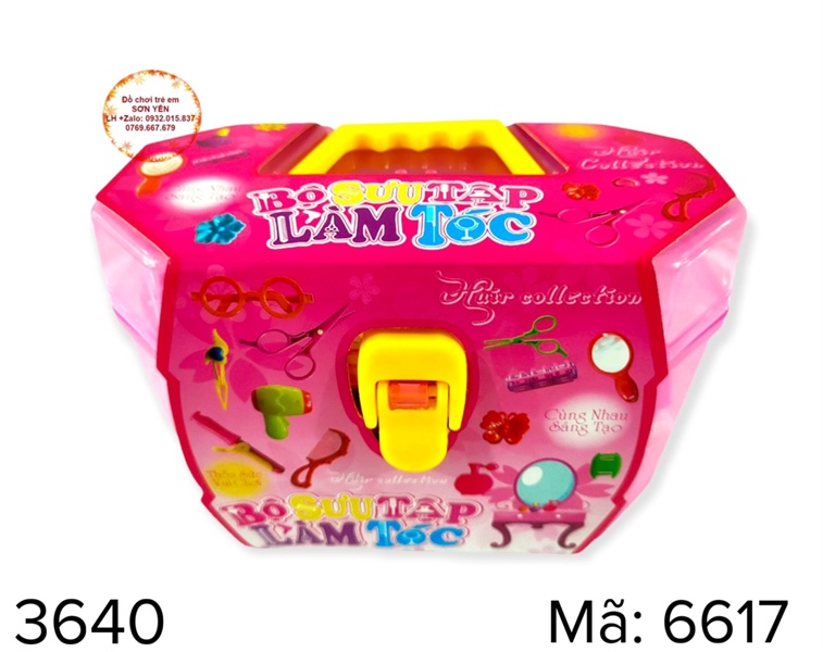 6617 HỘP LÀM TÓC HỒNG
