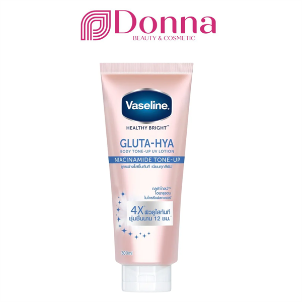 Dưỡng thể nâng tông dưỡng trắng da Vaseline Gluta-Hya Niacinamide Tone-Up UV Lotion 300ml