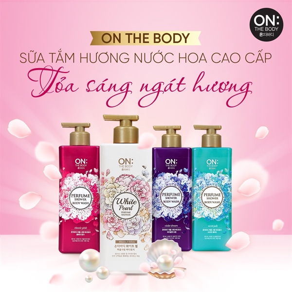Sữa tắm dưỡng ẩm ON THE BODY Perfume White Pearl 1kg
