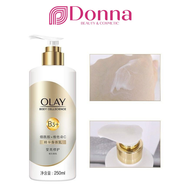 Kem dưỡng thể trắng da, mờ thâm Olay Body Cellscience B3+ Vitamin C 250ml