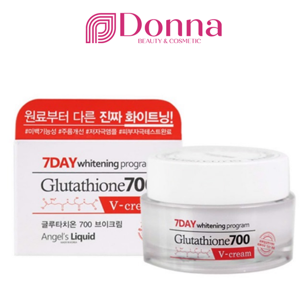 Kem Dưỡng Trắng Da Angel’s Liquid 7 Day Whitening Program Glutathione 700 V-cream 50ml