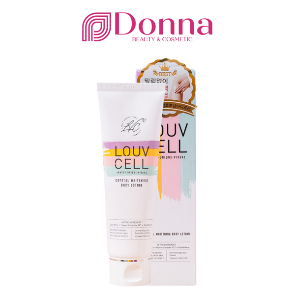 Kem dưỡng trắng da body Louv Cell Crystal Whitening Body Lotion 120ml