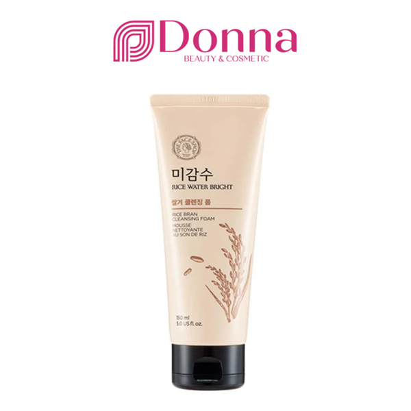 Sữa rửa mặt Gạo TFS Rice Water Bright Rice Bran Cleansing Foam