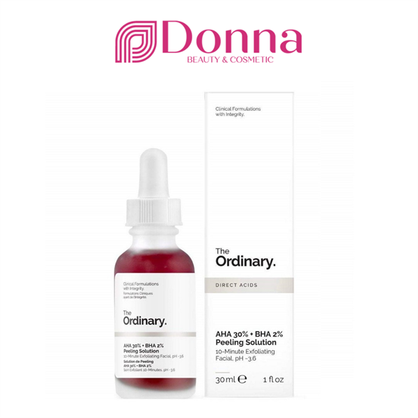 Serum tẩy tế bào chết, cải thiện mụn The Ordinary AHA 30% BHA 2% Peeling Solution 30ml