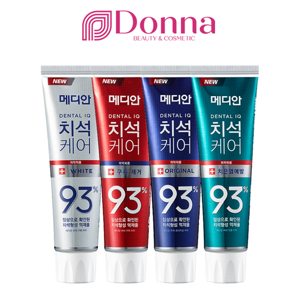 Kem Đánh Răng Giúp Trắng Răng, Giảm Ố, Loại Bỏ Mùi Hôi Median Dental IQ 93% Toothpaste