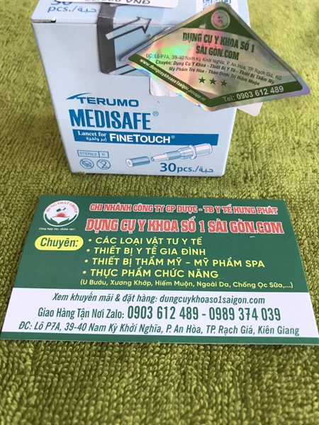 KIM LẤY MÁU ĐƯỜNG HUYẾT TERUMO (H/30 CÁI).T11