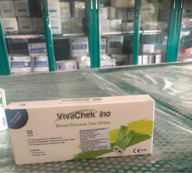 QUE THỬ ĐƯỜNG HUYẾT VIVACHECK INO h/50. T9
