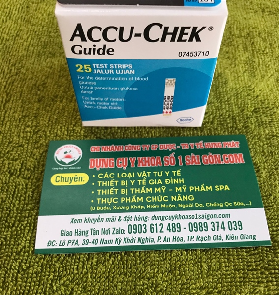 QUE ĐƯỜNG ACCU-CHEK GUIDE 25 QUE.S540