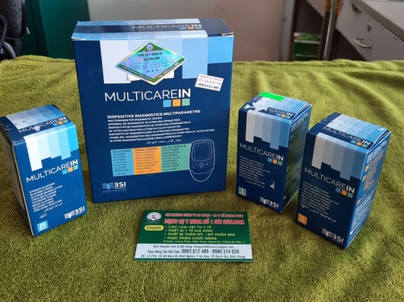 MÁY ĐO ĐƯỜNG HUYẾT, MỠ MÁU 3IN1 MULTICARE IN