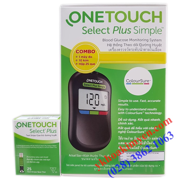 Máy đo đường huyết One touch + 1h kim + 1h test