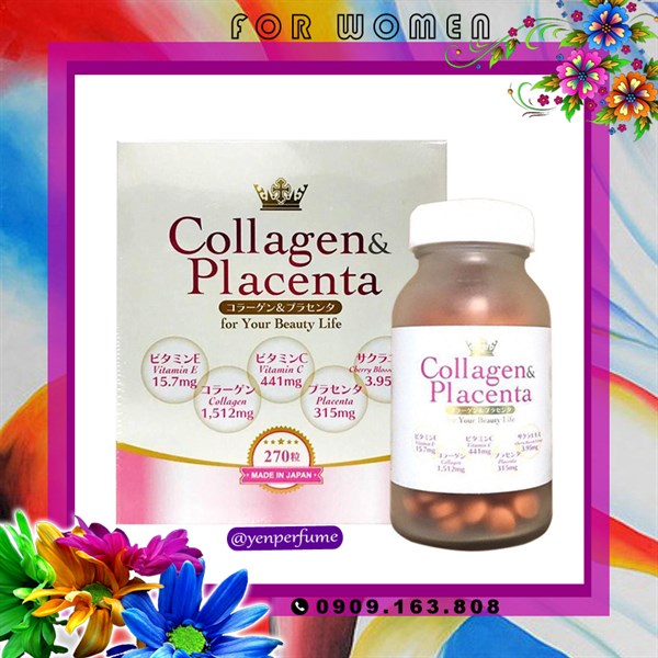 Viên uống collagen & Placenta 270 viên