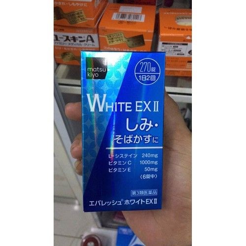Viên uống trắng da , trị nám white ex II Nhật Bản 270v - 4987107624055
