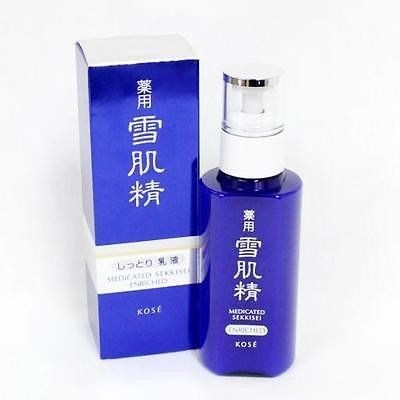 Sữa dưỡng Kose Medicated Sekkisei Enriched Facial Moisturizing Whitening Emulsion 140ml