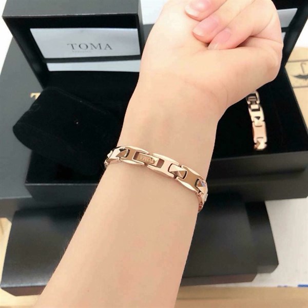Vòng Điều Hòa Huyết Áp Toma Vàng Hồng ( Đeo Tay Nữ)