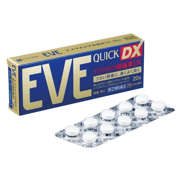 Thuốc giảm đau hạ sốt Eve quick 20 viên