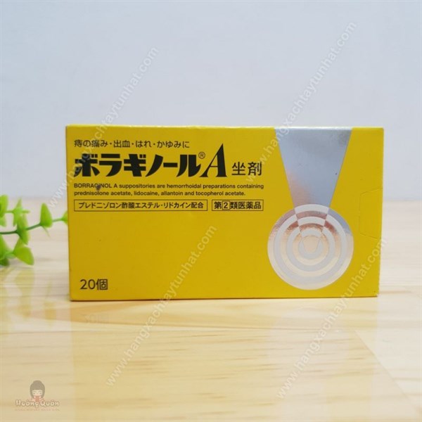 Viên đặt trĩ Boraginol hộp 20 viên