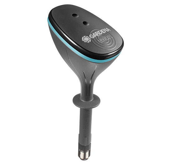 Smart Sensor, measures soil moisture, light intensity and external temperature and includes the soil moisture