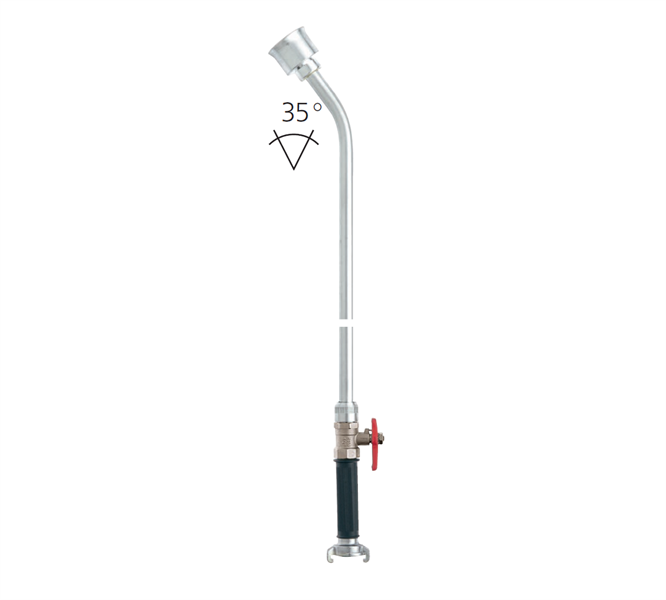 GEKA plus watering wand Soft Rain KX 35° 80cm l.m. with 5473SB ball valve EAN