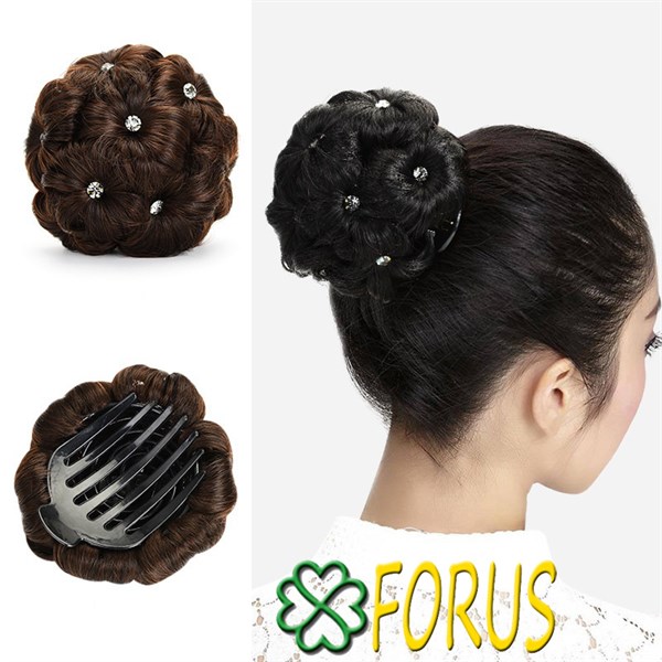 Búi hoa đính đá B03